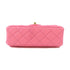CHANEL Quilted CC GHW Mini Classic 20 Chain Shoulder Bag Lambskin Leather Pink