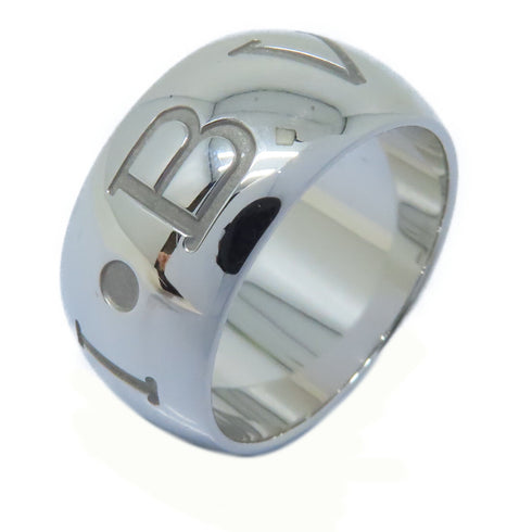 BVLGARI Mono Logo Ring 18K White Gold Bvlgari#55 US#7