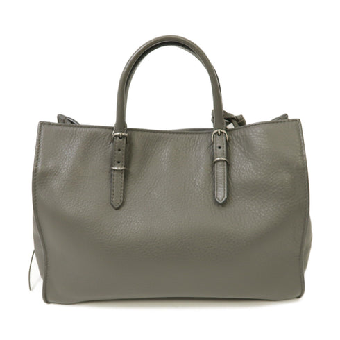 BALENCIAGA SHW Papier 2way Shoulder Bag Calfskin Leather Grey