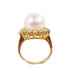 FINE JEWELRY Pearl Diamond Ring US#3.5 18K Yellow Gold