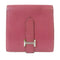 HERMES PHW Bearn Wallet Chevre Leather Red