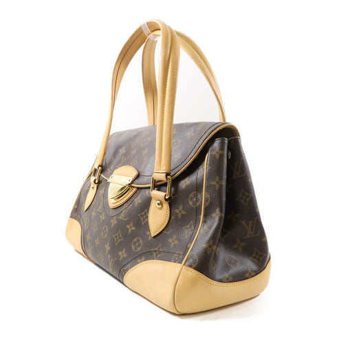 LOUIS VUITTON LV GHW Beverly GM Shoulder Bag Handbag M40120 Monogram Brown