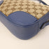 GUCCI GHW Shoulder Bag 449413 GG Canvas Brown Blue