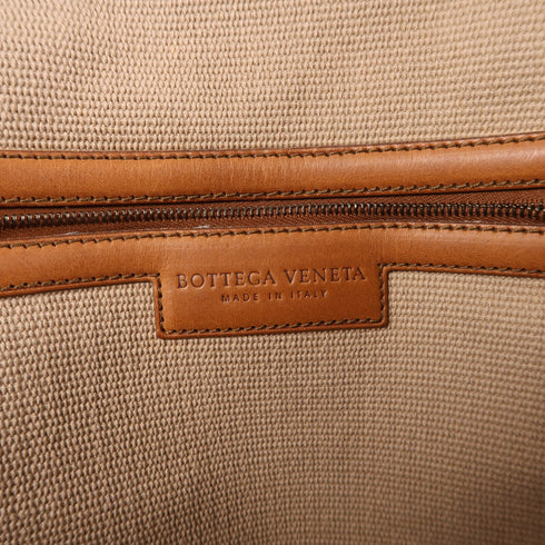 BOTTEGA VENETA BV Shoulder Bag Canvas Brown