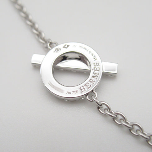 HERMES 0.55ct Finesse ST Diamond Bracelet H219410B 18K White Gold
