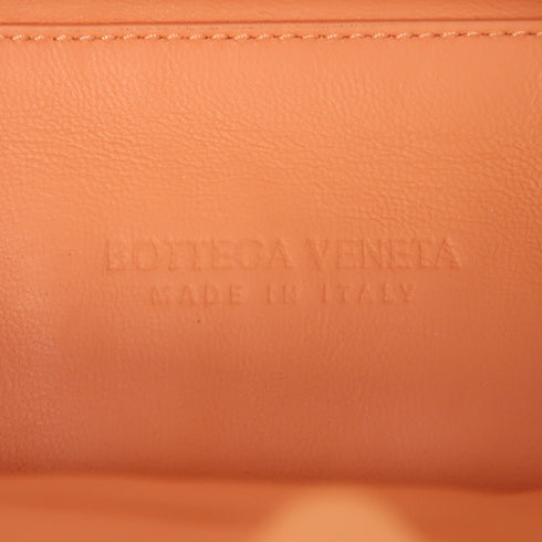 BOTTEGA VENETA BV GHW Shell Fringe V Chain Shoulder Shell/Calfskin Pink/White