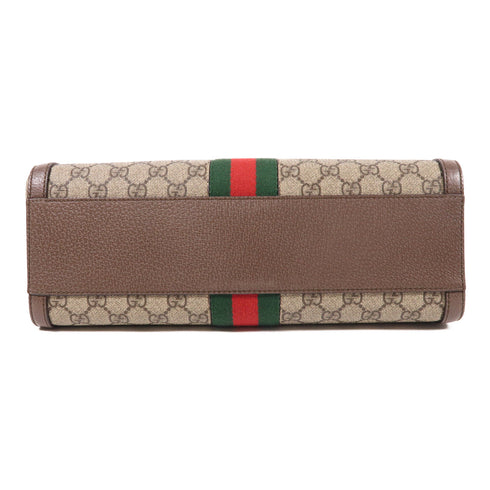 GUCCI GG GHW 2 Way Boston Bag Shoulder Bag 524532 Coated Canvas Brown