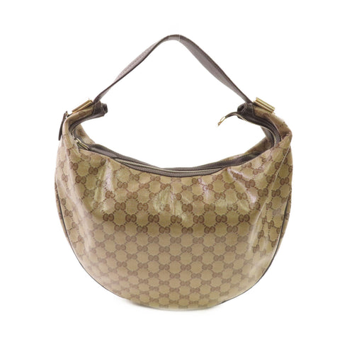 GUCCI GG GHW Duchessa Shoulder Bag Coated Canvas 181492 Brown