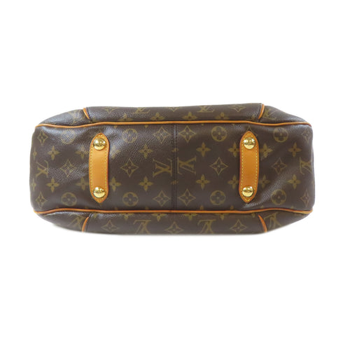 LOUIS VUITTON LV GHW Galliera PM Shoulder Bag Monogram Brown