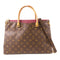 LOUIS VUITTON LV GHW Pallas 2 Way Shoulder Handbag M40906 Monogram Brown/Purple