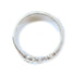 CARTIER Anniversary Logo Ring 18K White Gold Cartier#53 US#6.25