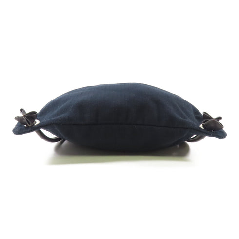 HERMES Maline Grooming Bag Rucksack Backpack Canvas/Leather