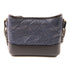 CHANEL CC Gabrielle Chain Shoulder Bag Calfskin Leather Navy Black