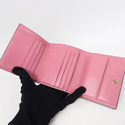 Valentino GHW Wallet Calfskin Leather Multicolore