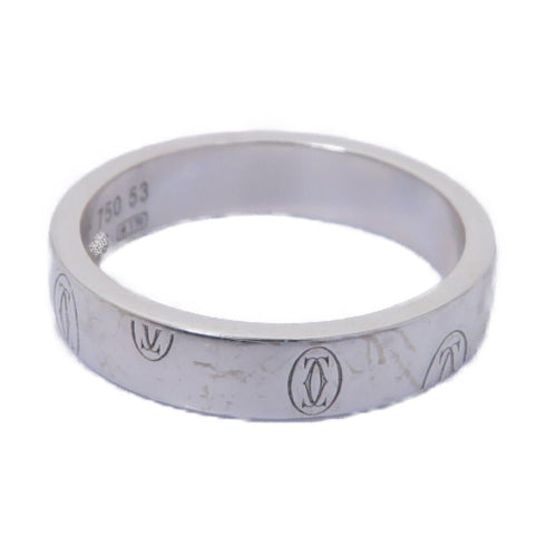 CARTIER Happy Birthday Ring 18K White Gold US#6.25 Cartier#53