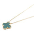 Van Cleef & Arpels Vintage Alhambra Malachite Necklace AR09VA00 18K Yellow Gold