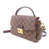 LOUIS VUITTON LV GHW Croisette 2 Way Shoulder Bag N53000 Damier Ebene Brown