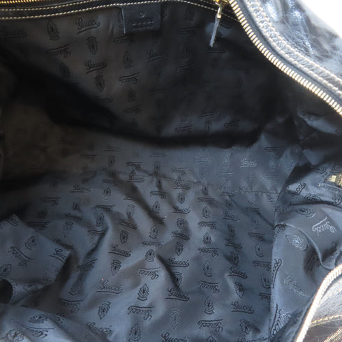 GUCCI GG GHW Shoulder Handbag 175401 PVC Black