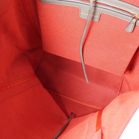 ANYA HINDMARCH Handbag Canvas Red Brown