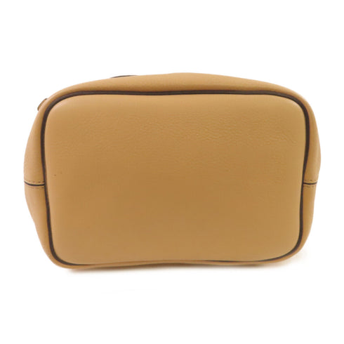 Chloe GHW Shoulder Bag Backpack Rucksack Calfskin Leather Suede Brown