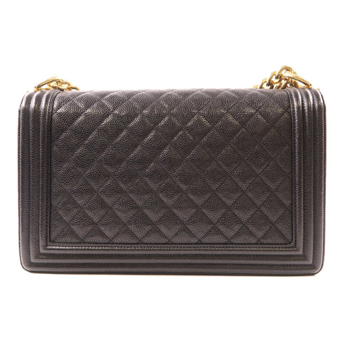 CHANEL CC GHW Chain Shoulder Bag 92193 Calfskin Leather Black