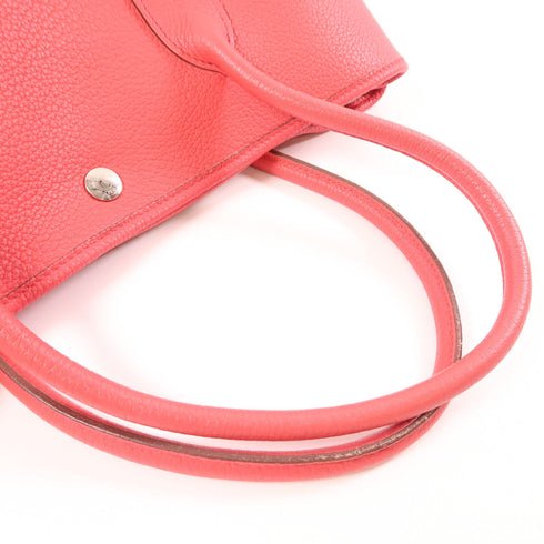 HERMES PHW Garden Party PM Handbag Tote Bag Negonda Leather