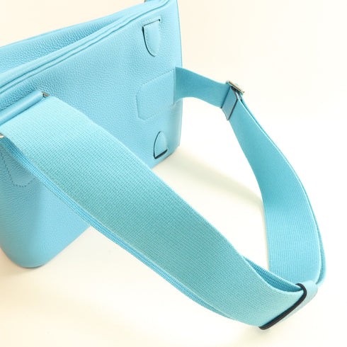 HERMES PHW Hac A Dos PM Rucksack Bag Togo Leather Noir Bleu Du Nord