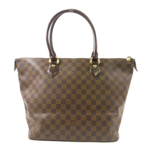 LOUIS VUITTON LV GHW Saleya MM Shoulder Tote Bag N51182 Damier Brown v1