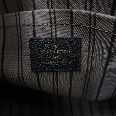 LOUIS VUITTON LV GHW Montaigne MM 2 Way Bag M41048 Monogram Empreinte Black Noir