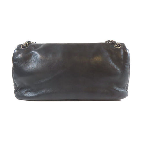 CHANEL CC SHW Chain Shoulder Bag Calfskin Leather Black 5