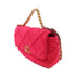 CHANEL Quilted GHW CC C19 Chain Hand Shoulder Bag Canva Pink