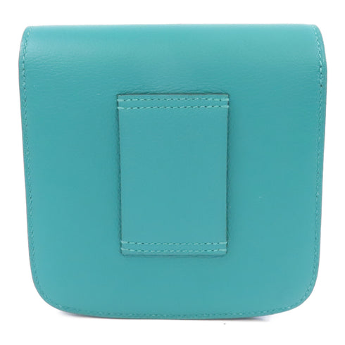 HERMES PHW 2002 Wallet Belt Bag Evercolor Leather Vert Verone Green