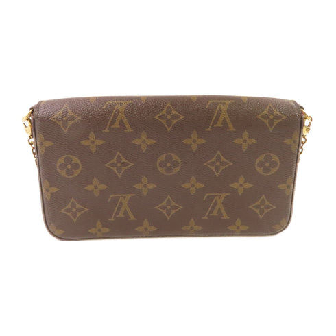 LOUIS VUITTON LV GHW Pochette Felicie Chain Shoulder Bag M61276 Monogram Brown v1