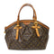 LOUIS VUITTON LV GHW Tivoli GM Handbag M40144 Monogram Brown v6