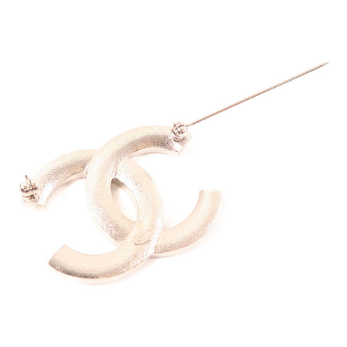 CHANEL CC Brooch Accessory Accessories C20/S Metal Silver