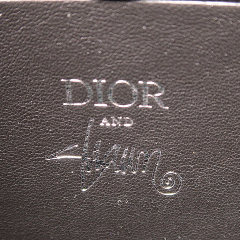 CHRISTIAN DIOR CD Shawn Stussy Crossbody 2 Way Bag Calfskin Leather Black