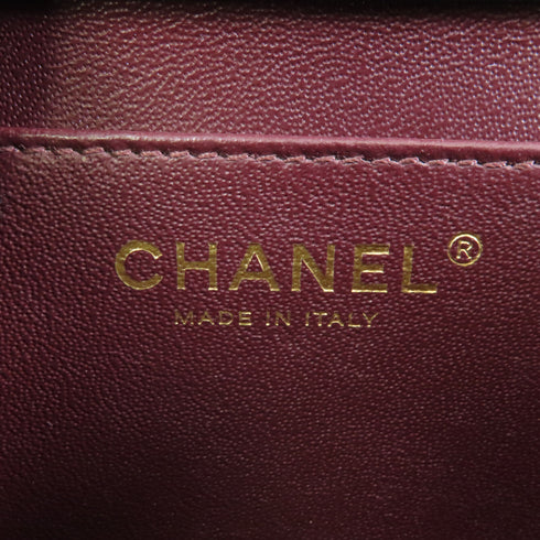 CHANEL Quilted CC GHW Chain Shoulder Bag Calfskin Leather Dark Green