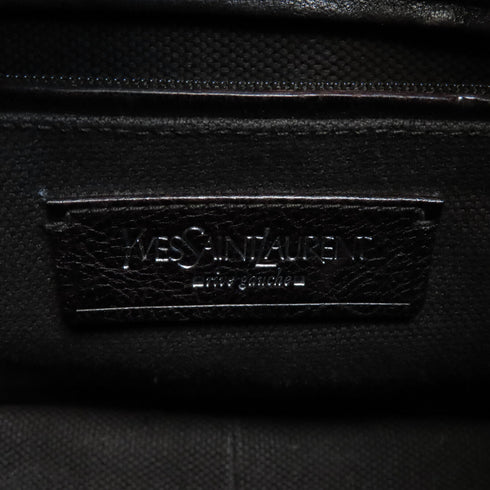 YVES SAINT LAURENT YSL SHW Shoulder Bag Denim Navy Blue