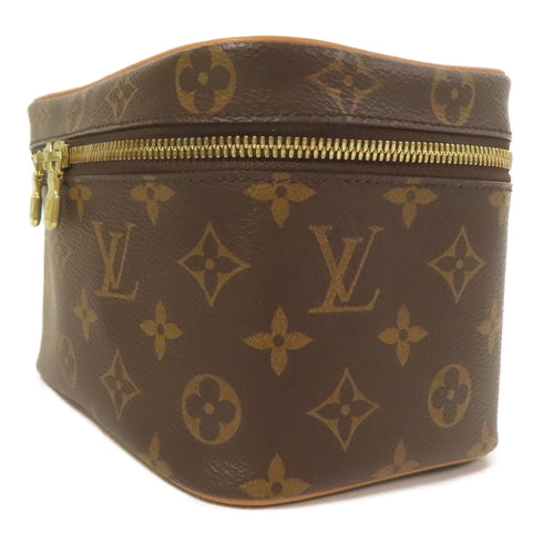LOUIS VUITTON LV GHW Nice Mini Vanity Bag HandBag M44495 Monogram Brown v1