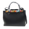 FENDI SHW 2 Jours 2 Way Shoulder Bag Handbag 8BH253 Calfskin Leather Black