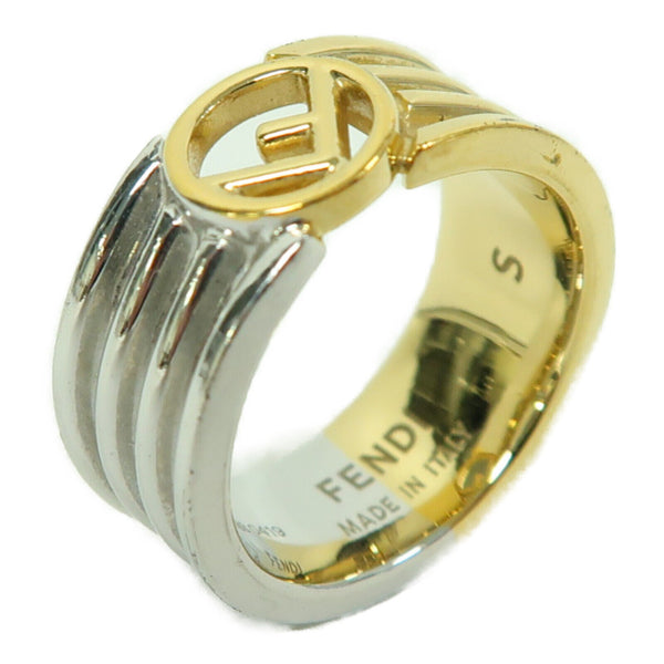 FENDI Ring Metal Gold/Silver US#5.75
