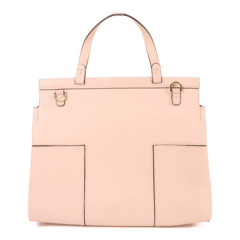 Tory Burch GHW 2 Way Shoulder Bag Calfskin Leather Pink v1