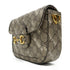 GUCCI GG GHW Horsebit 1955 X Balenciaga Shoulder Bag 658574 Coated Canvas Brown