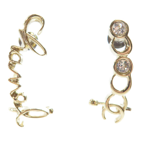 CHANEL CC Coco Earrings Metal Gold