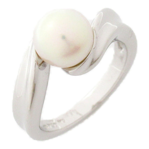 MIKIMOTO Pearl Ring 18K White Gold US#5.5/JP#10.5