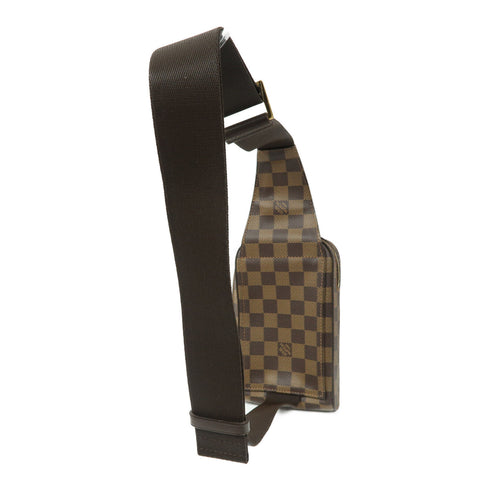 LOUIS VUITTON LV GHW Geronimos Waist Shoulder Bag N51994 Damier Ebene Brown