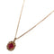 FINE JEWELRY 0.28ct Ruby 0.26ct Diamond Necklace 18K Yellow Gold