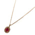 FINE JEWELRY 0.28ct Ruby 0.26ct Diamond Necklace 18K Yellow Gold