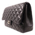 CHANEL Quilted CC SHW Classic Jumbo Chain Shoulder Bag Lambskin Leather Black