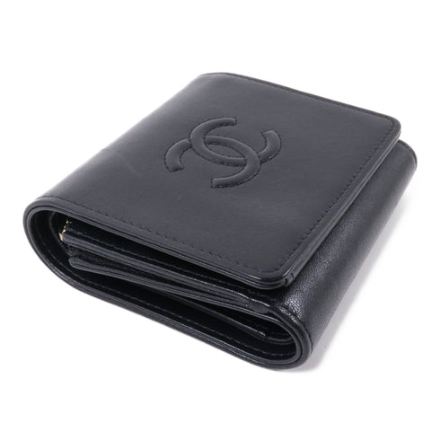 CHANEL CC GHW Wallet Leather Black